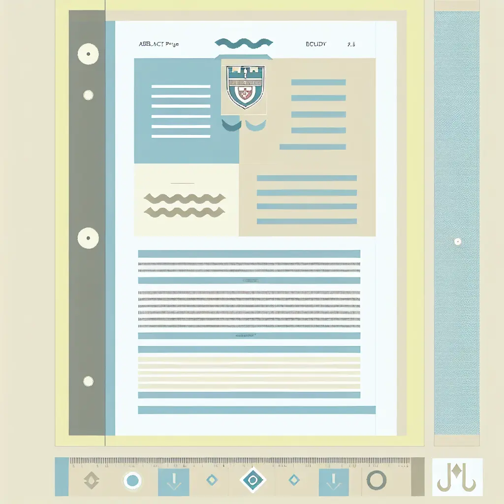 Representación visual de la estructura de un documento académico siguiendo el formato APA