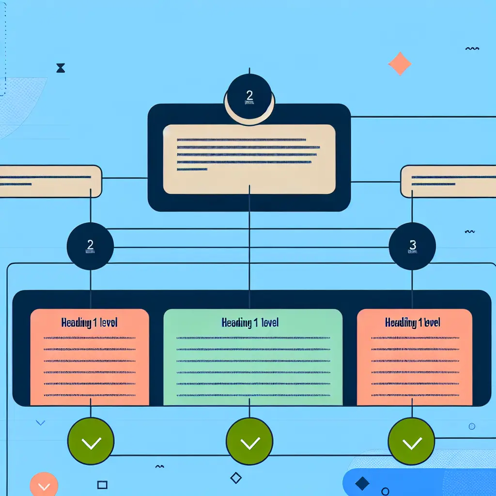 Diagrama visual mostrando la estructura jerárquica correcta de capítulos y secciones en un TFG