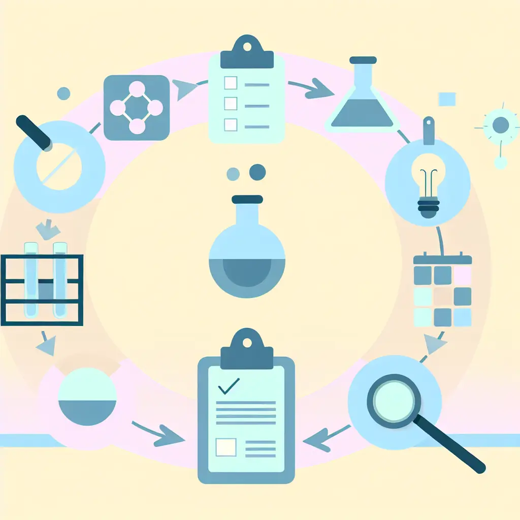 Componentes esenciales de la metodología experimental ilustrados de forma clara y educativa