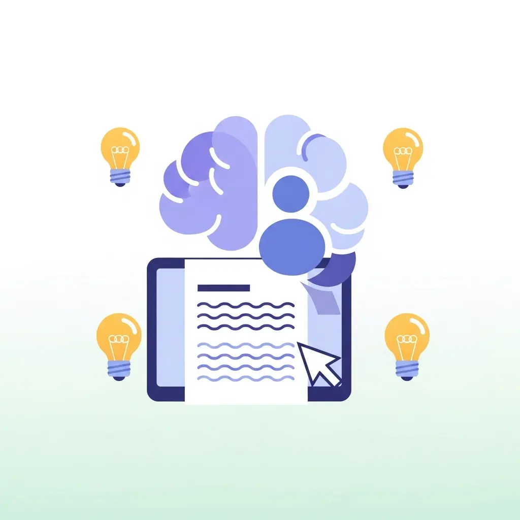 Representación de inteligencia artificial asistiendo en escritura académica de forma ética