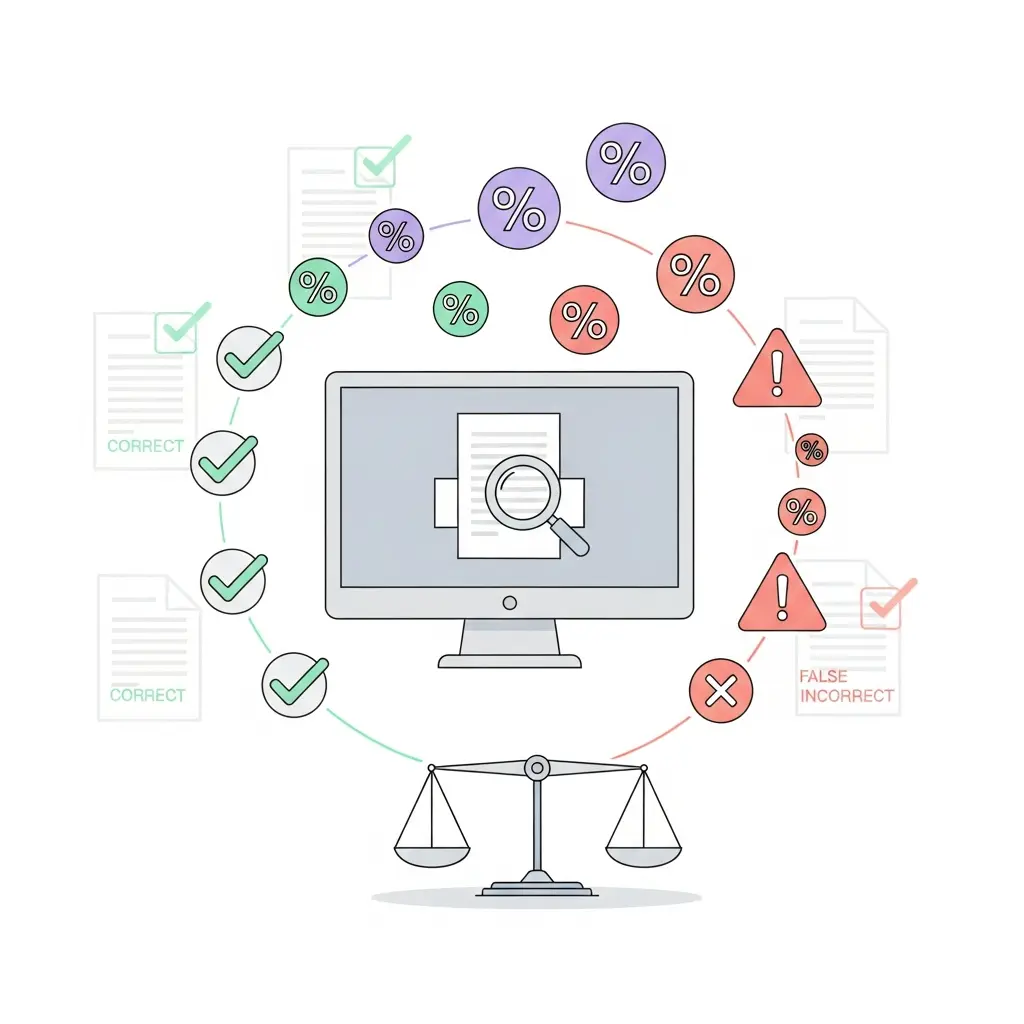 Ilustración sobre la fiabilidad de los detectores de contenido generado por IA
