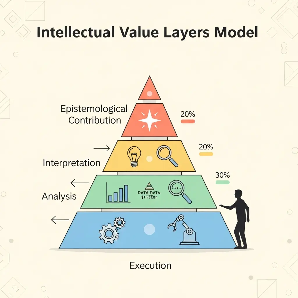 Modelo de Capas de Valor Intelectual en investigación doctoral con IA