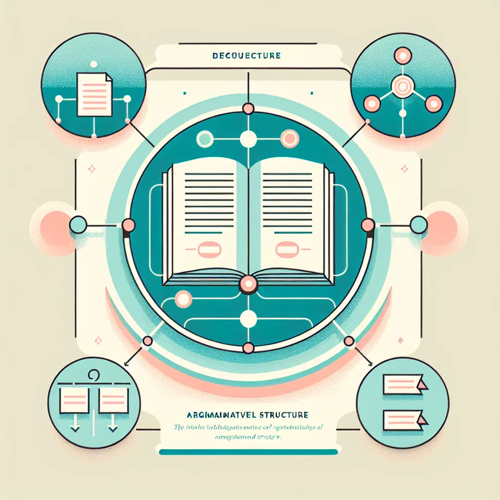 Tres capas estructurales de una tesis doctoral: normativa, argumental y navegacional representadas en círculos interconectados