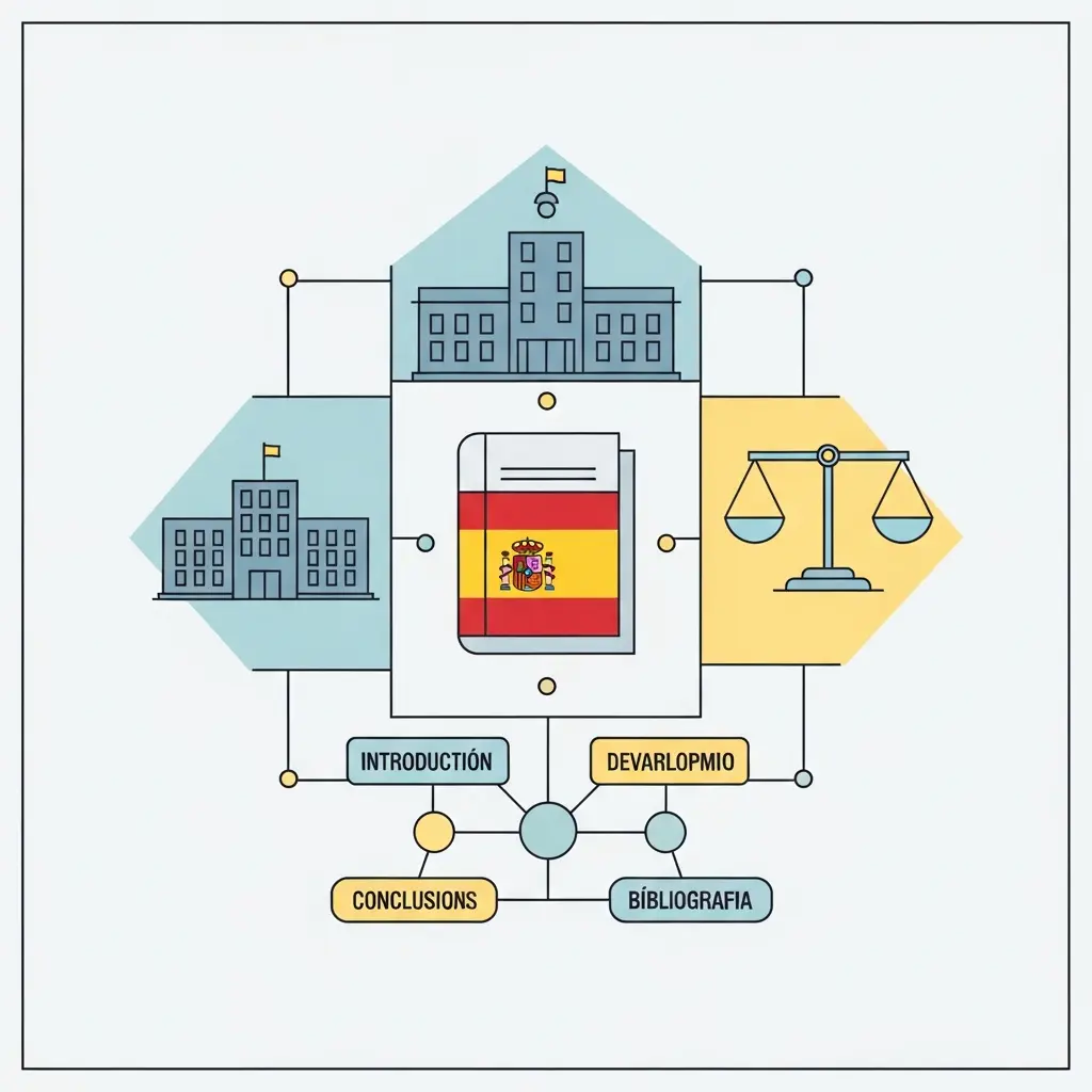 Marco oficial de la estructura de tesis doctoral en España según normativa