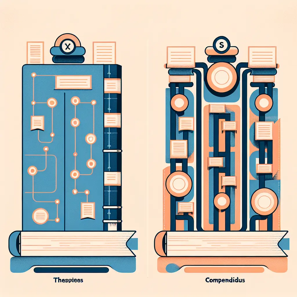 Comparación visual entre estructura de tesis tradicional y tesis por compendio de publicaciones