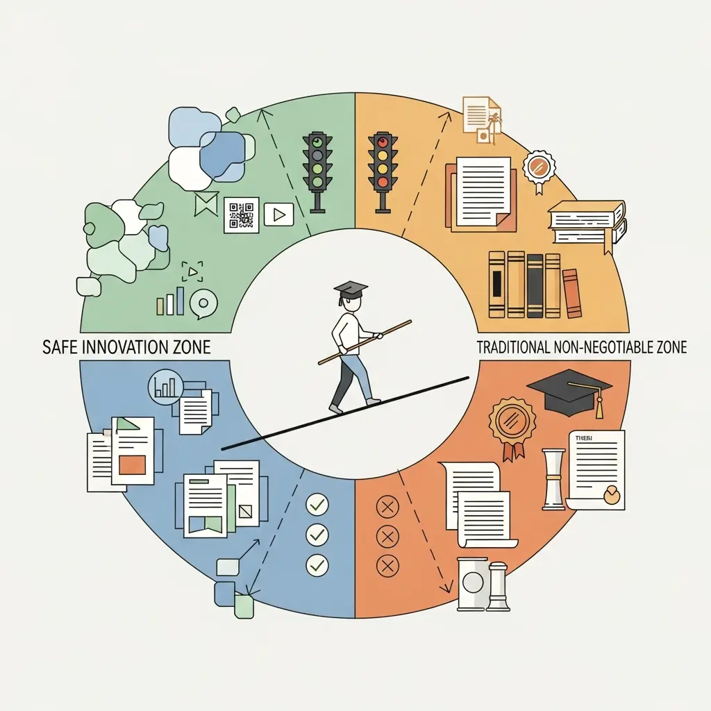 Zonas de innovación permitida vs tradición innegociable