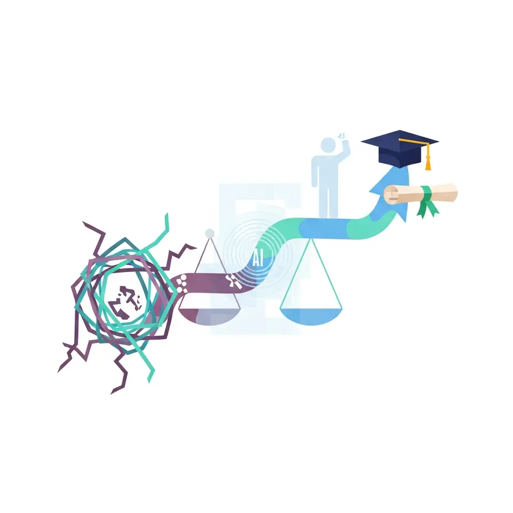 Representación del futuro de la integridad académica: elegir entre atajos y el camino correcto hacia el éxito