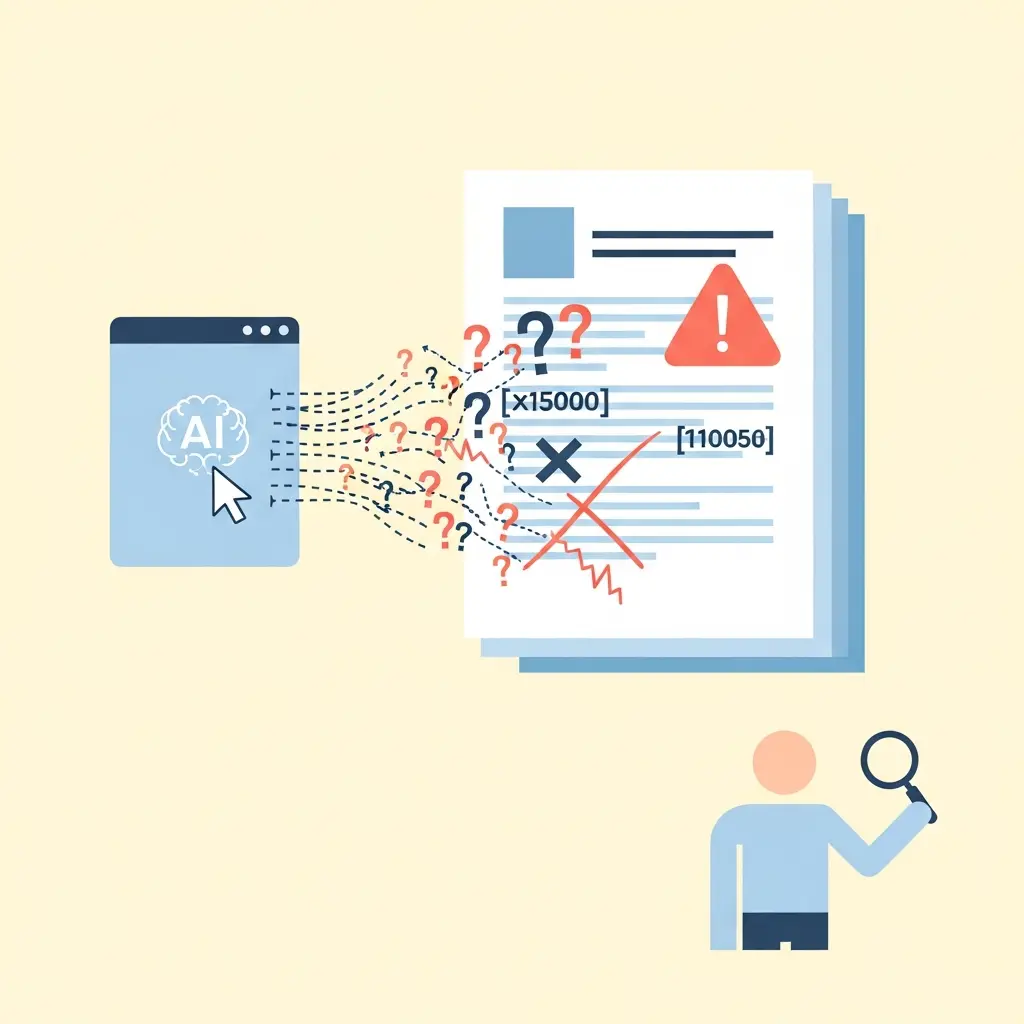 Advertencia sobre información falsa generada por IA en citas académicas