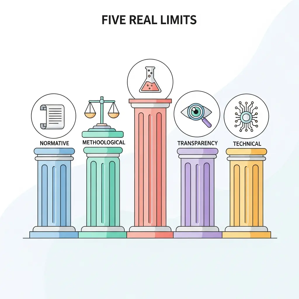 Ilustración conceptual mostrando a un estudiante trabajando con límites definidos entre usos permitidos y prohibidos de IA en trabajos académicos