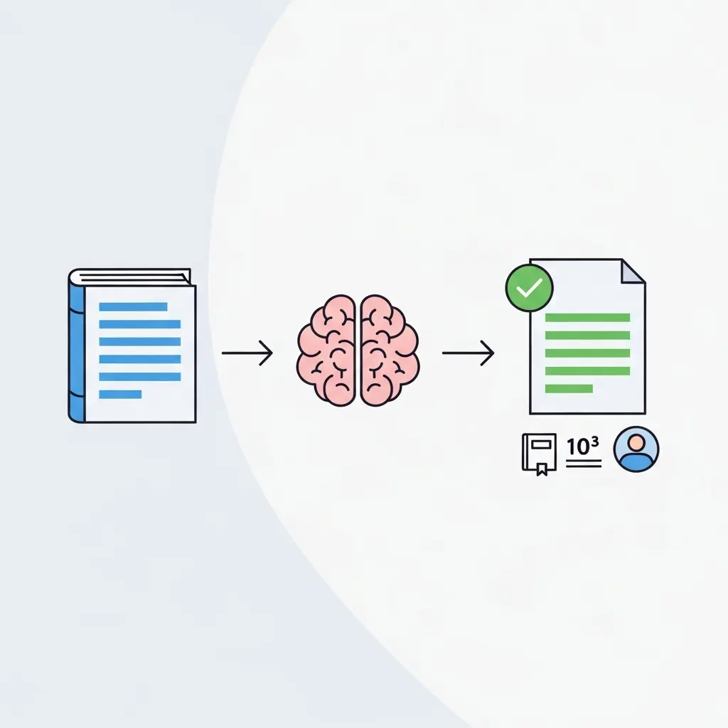 Proceso de transformación de una fuente original a una paráfrasis correctamente citada