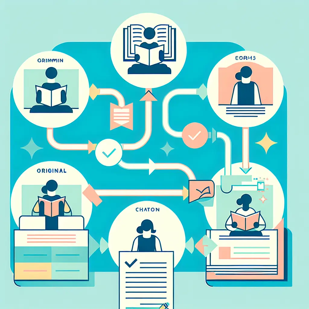 Proceso de cuatro pasos para parafrasear correctamente: comprender, escribir con palabras propias, citar y verificar