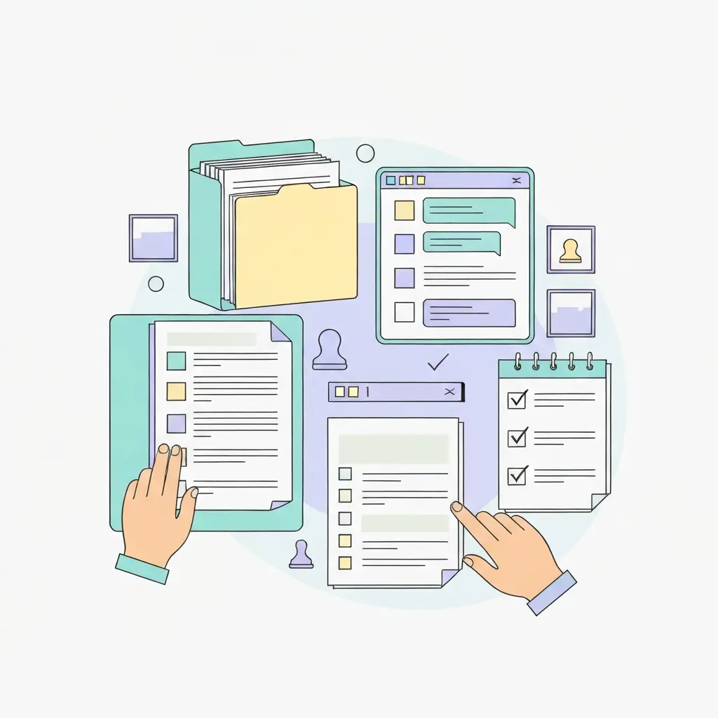 Documentación y registros organizados del uso de herramientas de IA en trabajo académico