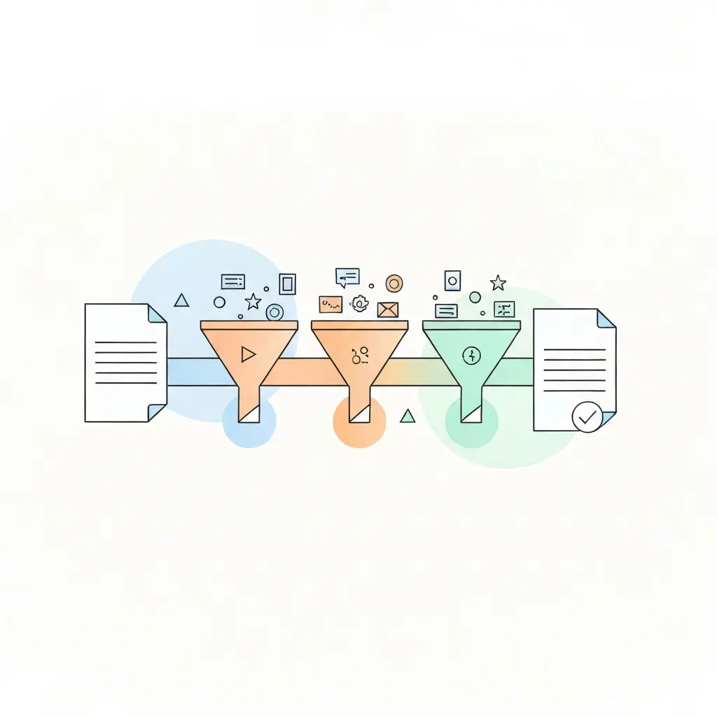 Proceso de filtrado de documentos para análisis de similitud: separando coincidencias legítimas de problemas reales