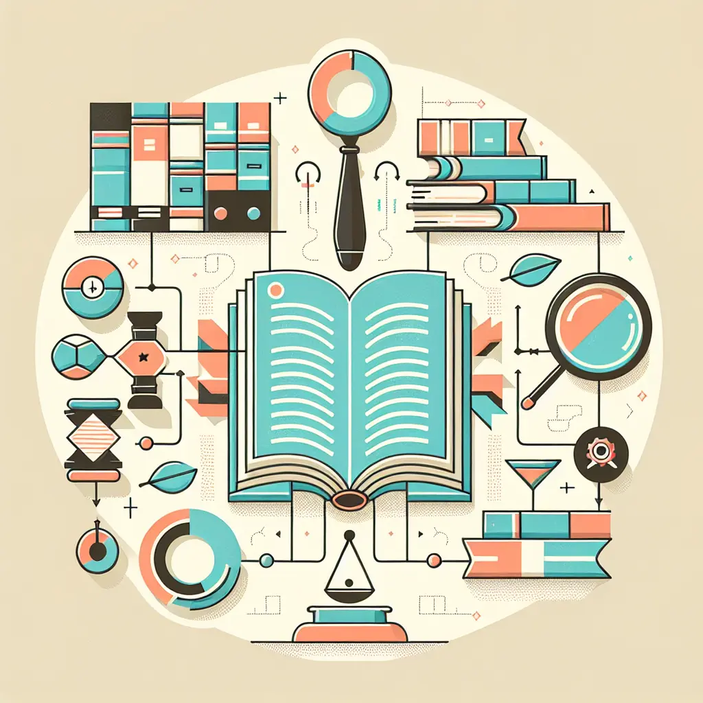 Diagrama educativo que muestra la organización estructural de un TFG de Derecho con sus componentes principales: marco normativo, doctrina, jurisprudencia y análisis