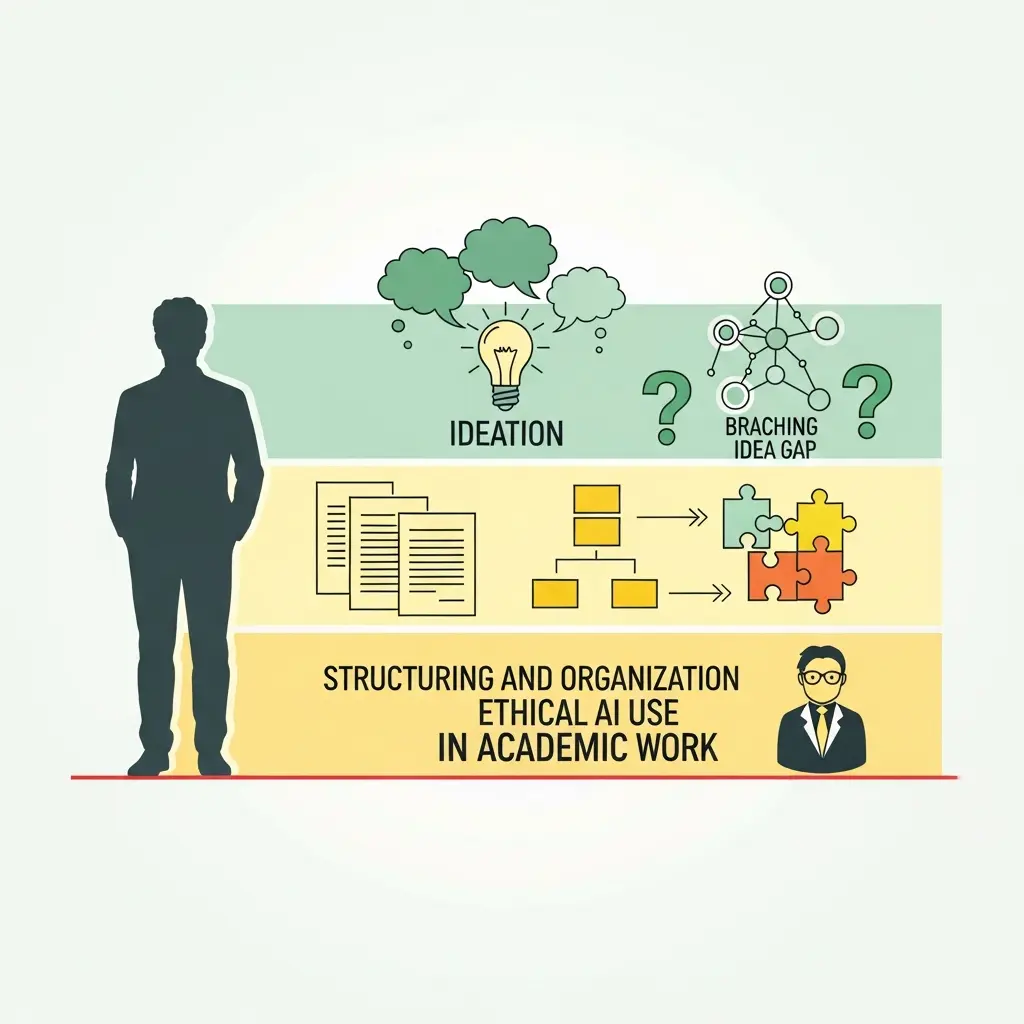 Método de las tres capas para uso ético de IA: ideación, estructuración y revisión con control humano