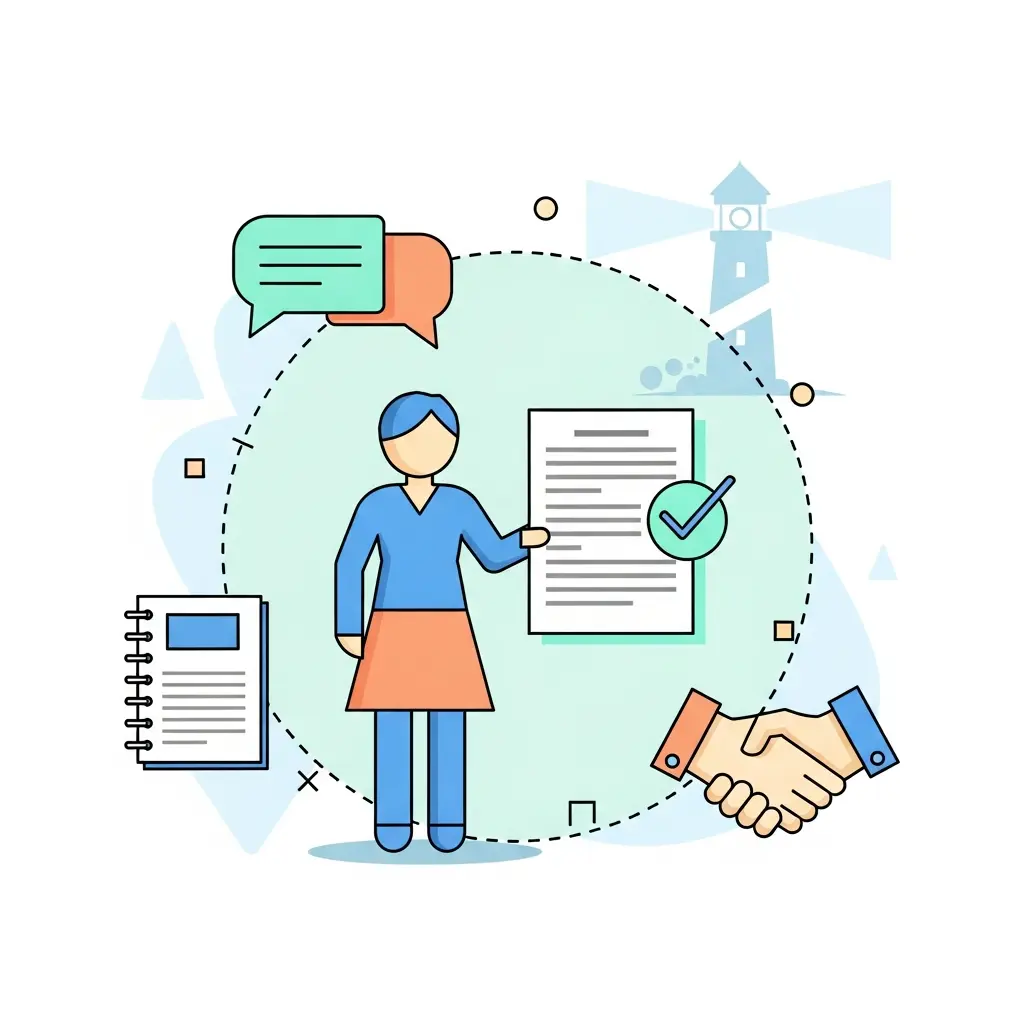 Cinco pilares representando los límites normativos, éticos, metodológicos, de transparencia y técnicos del uso de IA en tesis