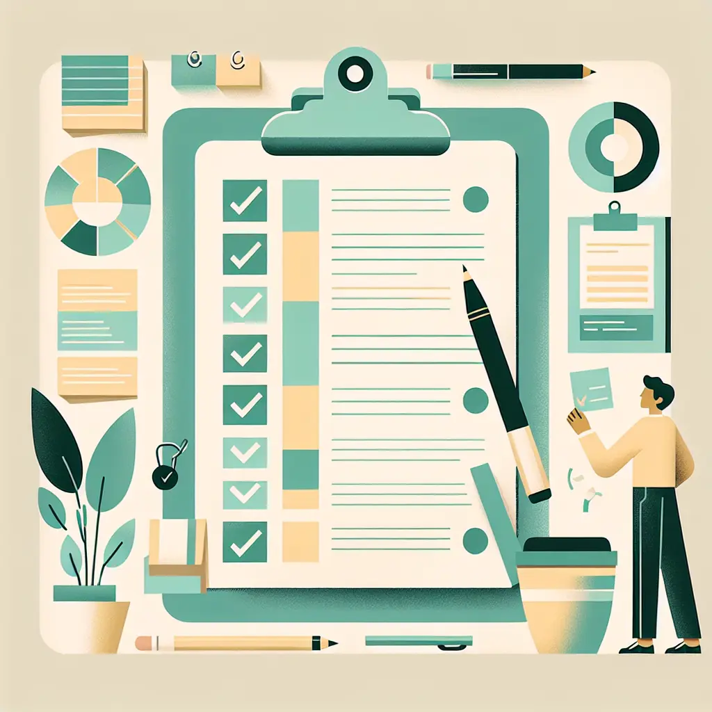 Checklist semanal para verificar el progreso del TFG con casillas de verificación