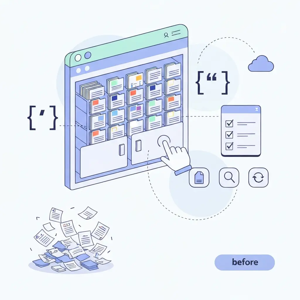Sistema organizado de gestión bibliográfica con carpetas, etiquetas y sincronización en la nube