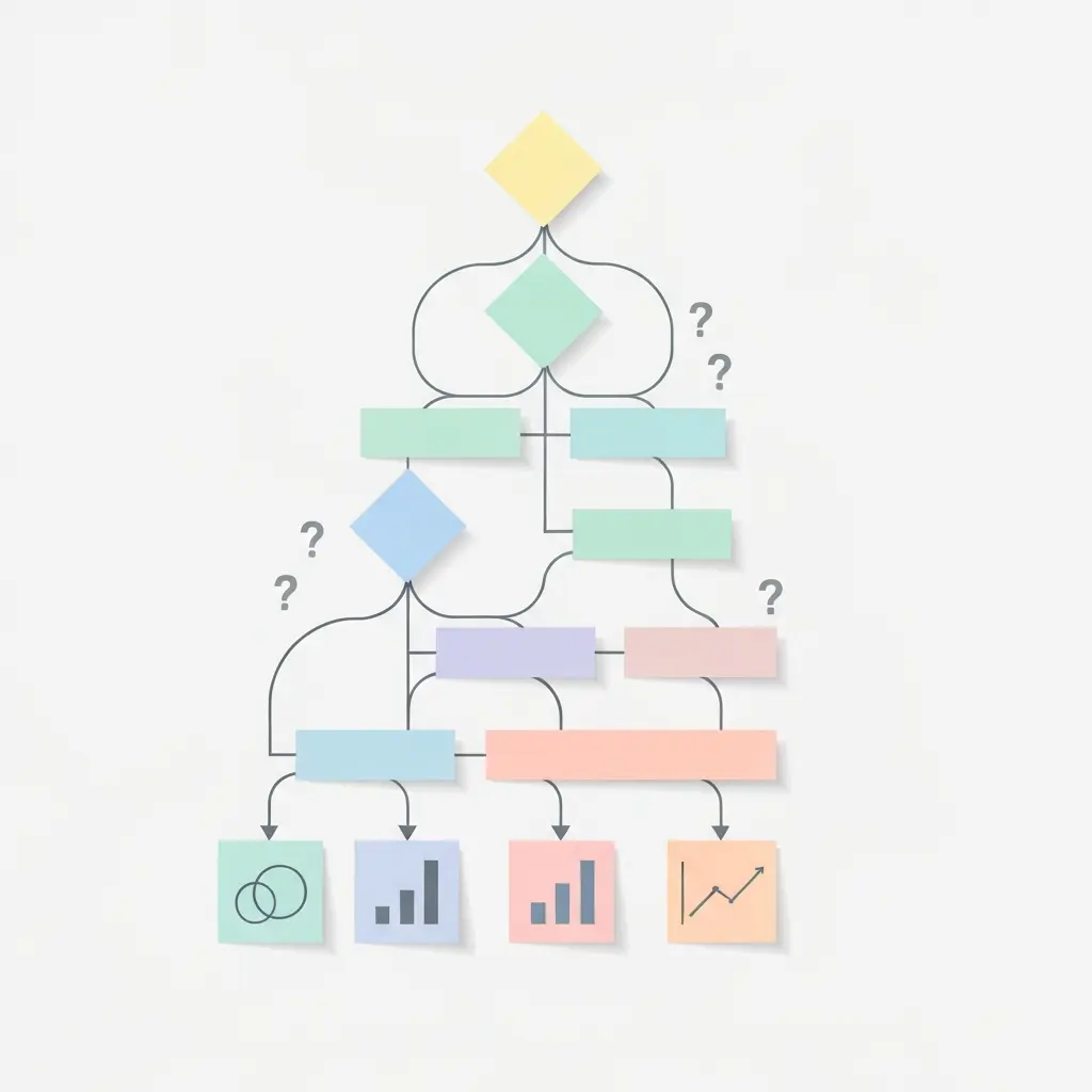 Árbol de decisión simplificado para elegir pruebas estadísticas