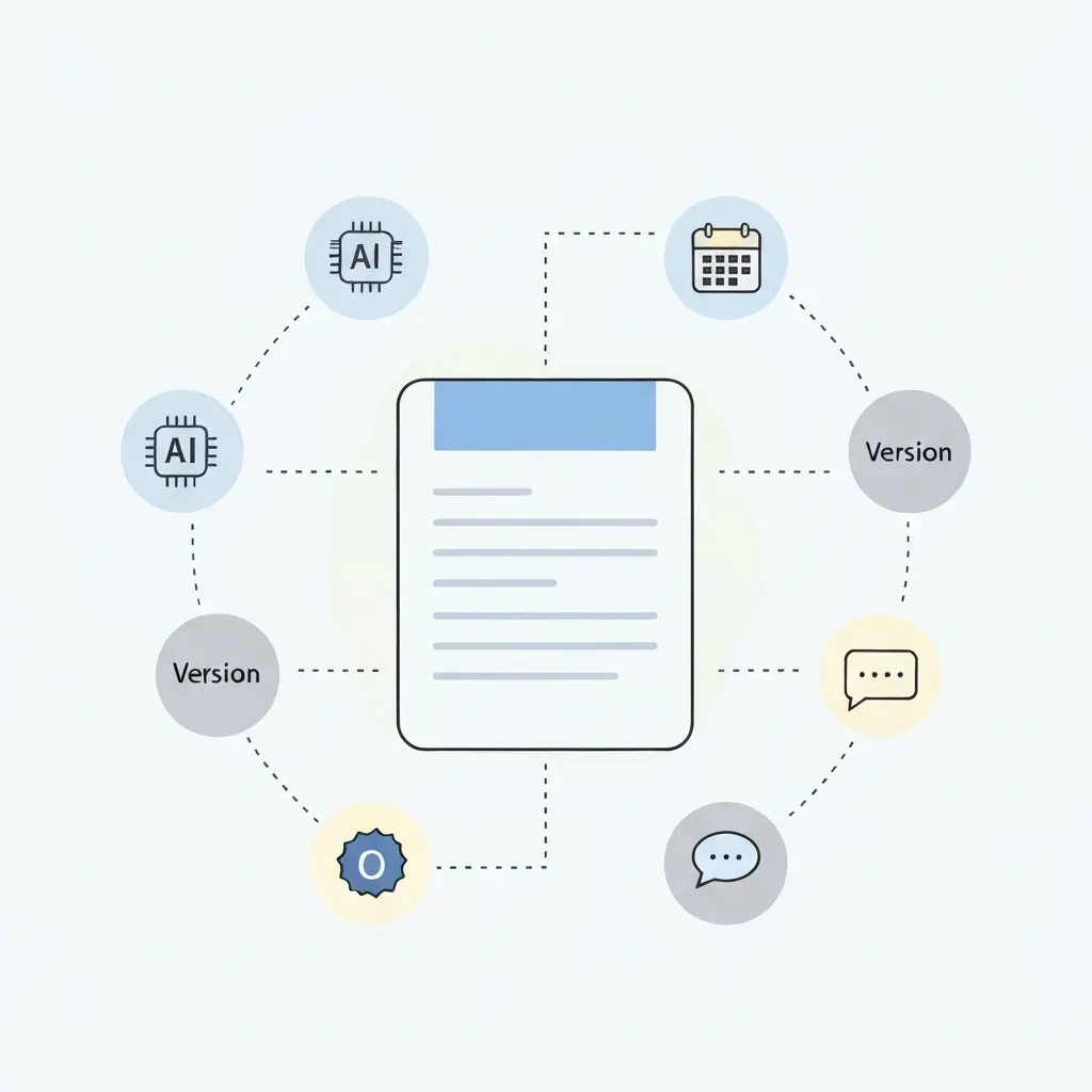 Ilustración de un estudiante en su escritorio reflexionando sobre la ética de citar IA en trabajos académicos