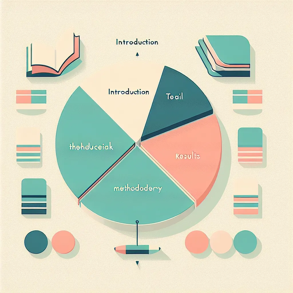 Gráfico mostrando la distribución proporcional de capítulos en un TFG