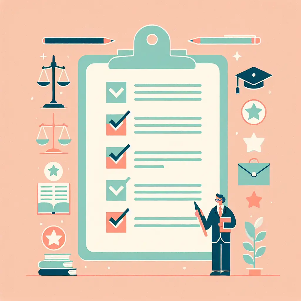 Lista de verificación con criterios de evaluación académica para TFG