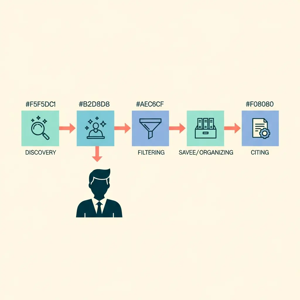 Flujo de trabajo correcto para integrar IA en la investigación doctoral