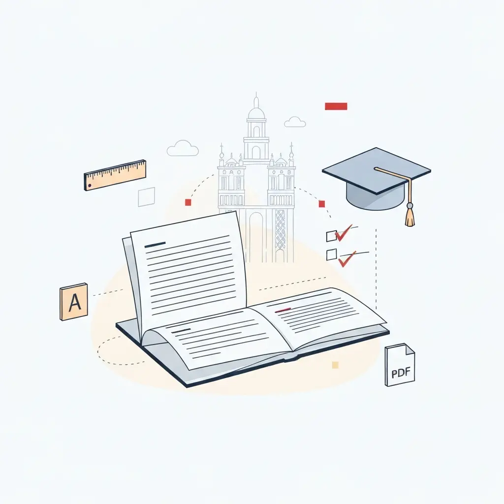 Formato Oficial Tesis Universidad Sevilla 2025 | Plantilla