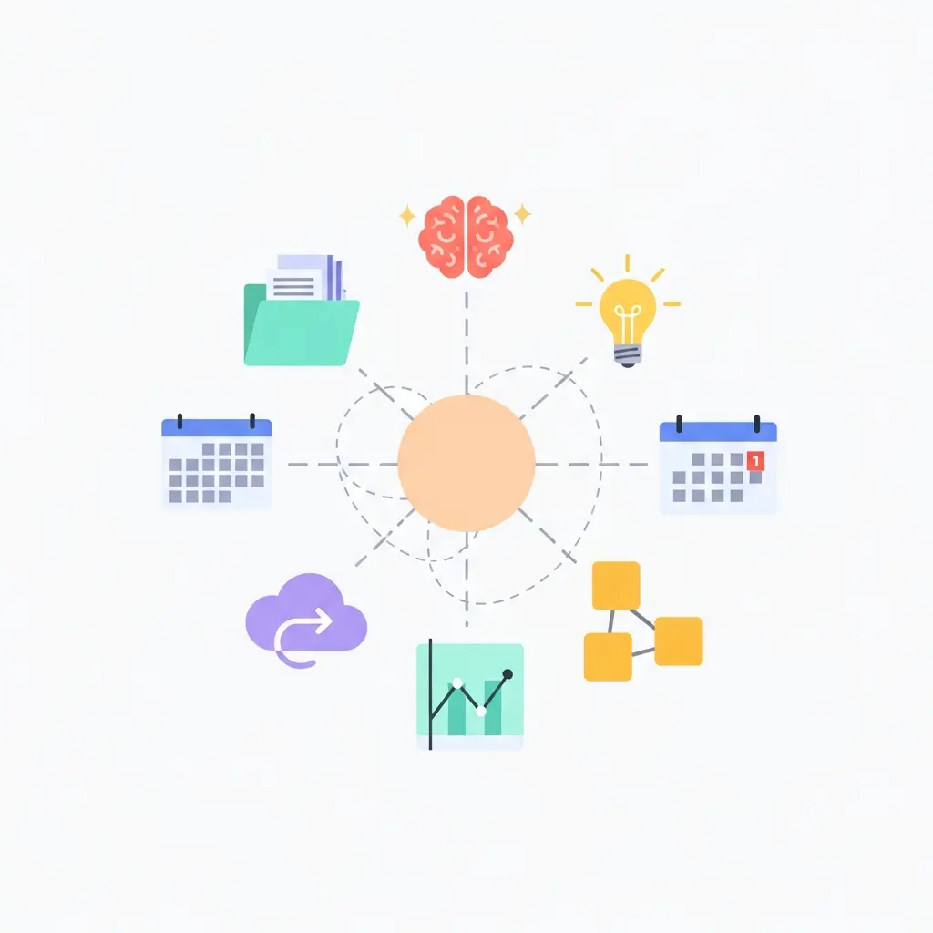 Ecosistema de herramientas digitales para investigación doctoral conectadas en un hub central