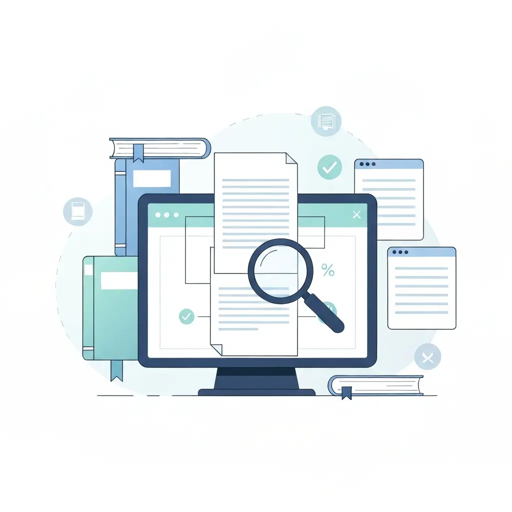 Software de detección de plagio analizando documentos académicos en pantalla