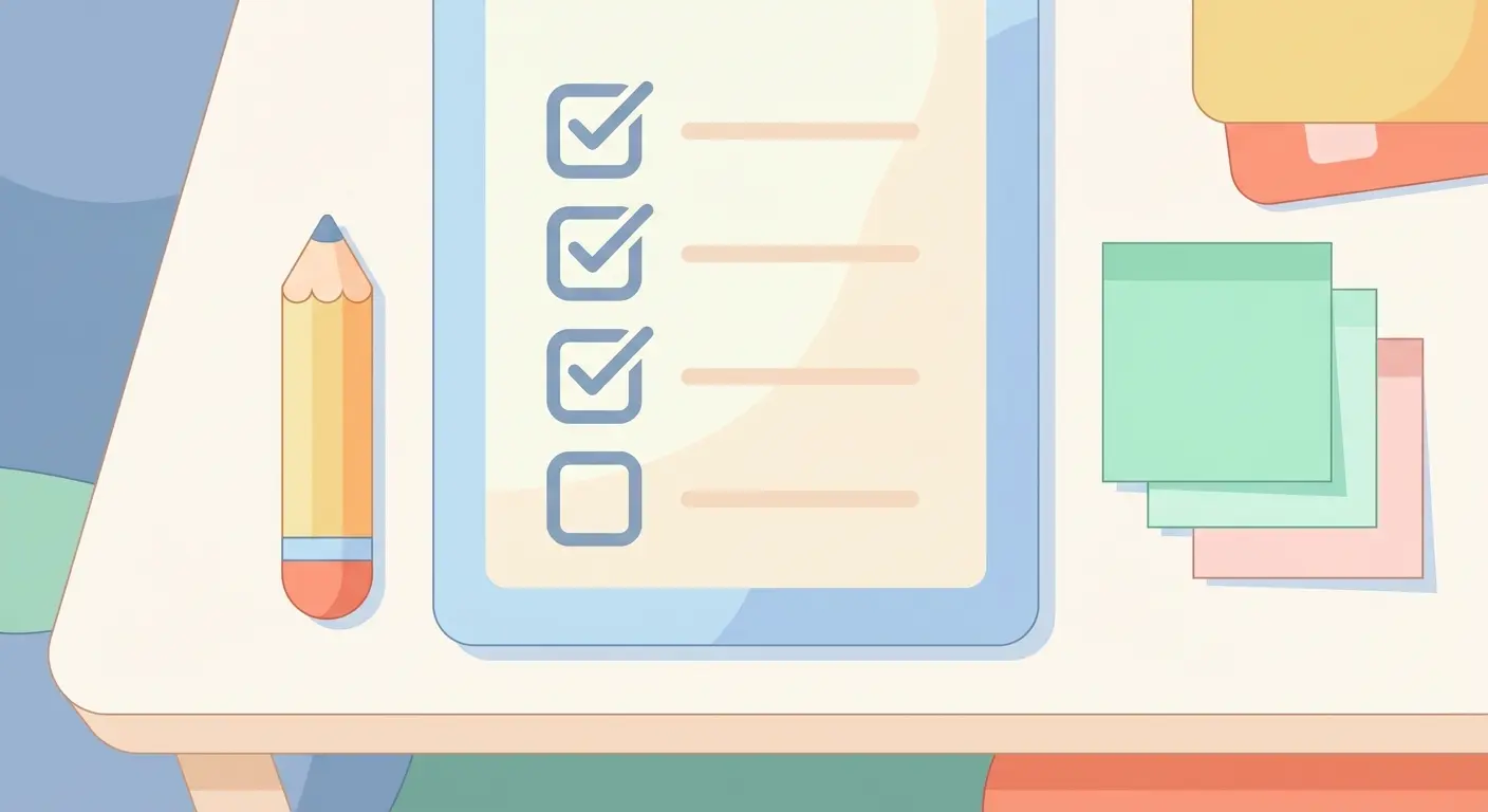 Checklist de revisión final del TFG con casillas marcadas antes de la entrega