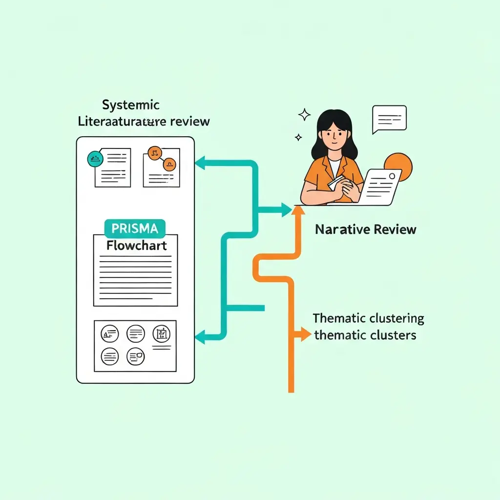 Revisión Bibliográfica Sistemática vs Narrativa: Cuándo Usar Cada Una en tu TFG