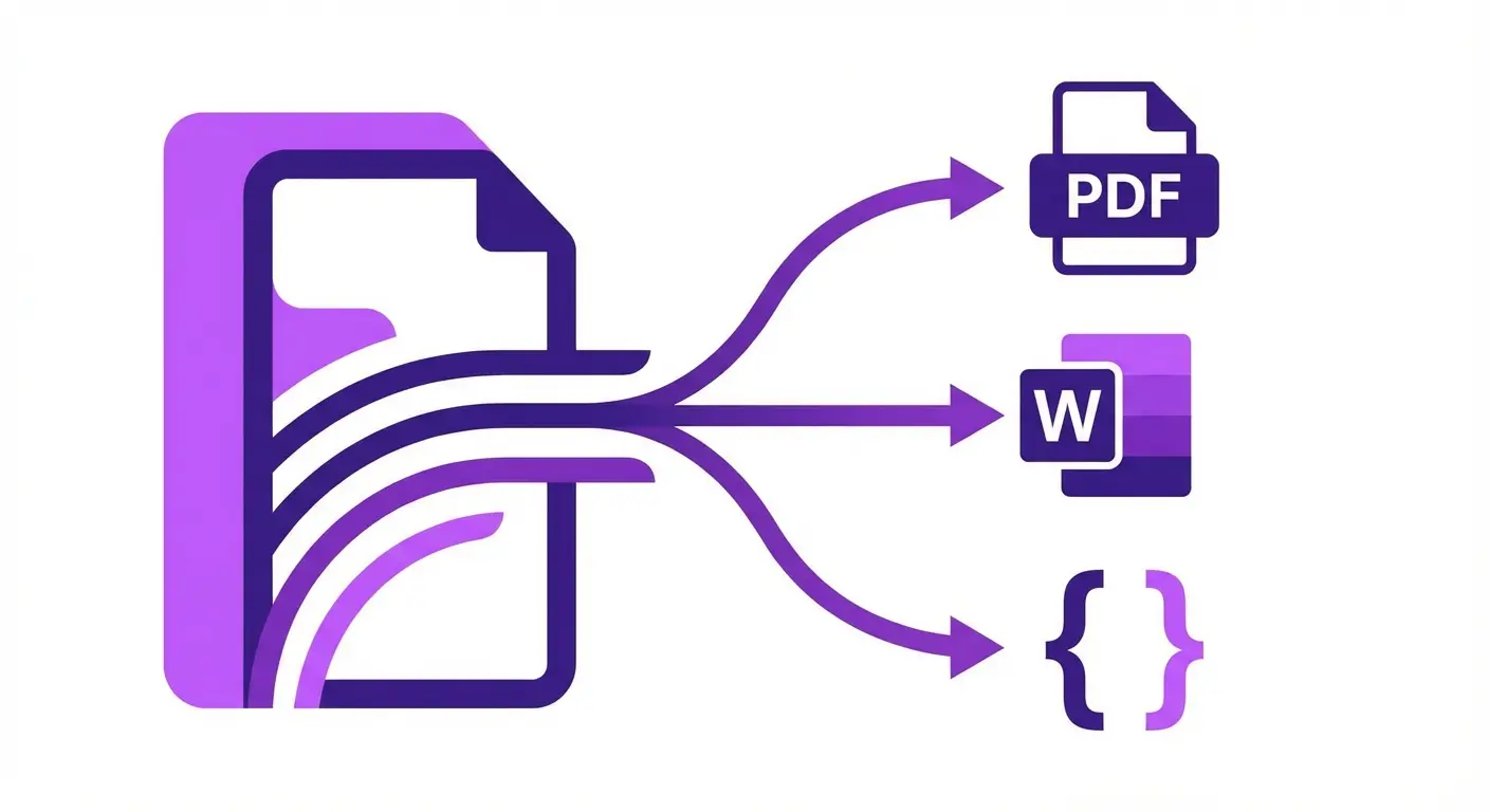 Exportación a PDF, Word y LaTeX