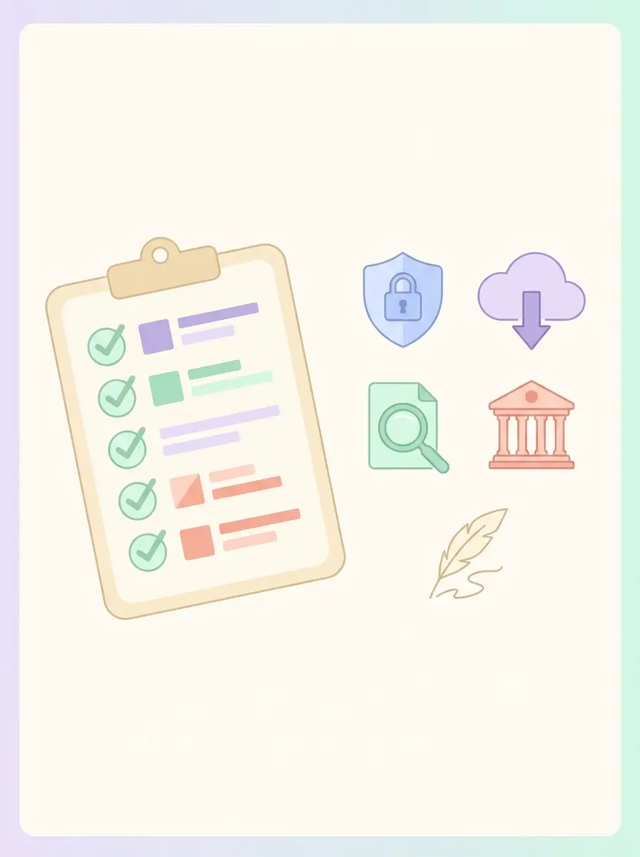 Checklist visual descargable: pasos para declarar y proteger el uso de IA en la tesis