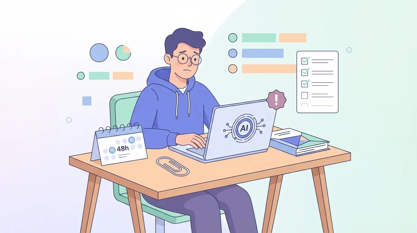 Estudiante corrigiendo tesis: cómo citar IA en una tesis en 2025