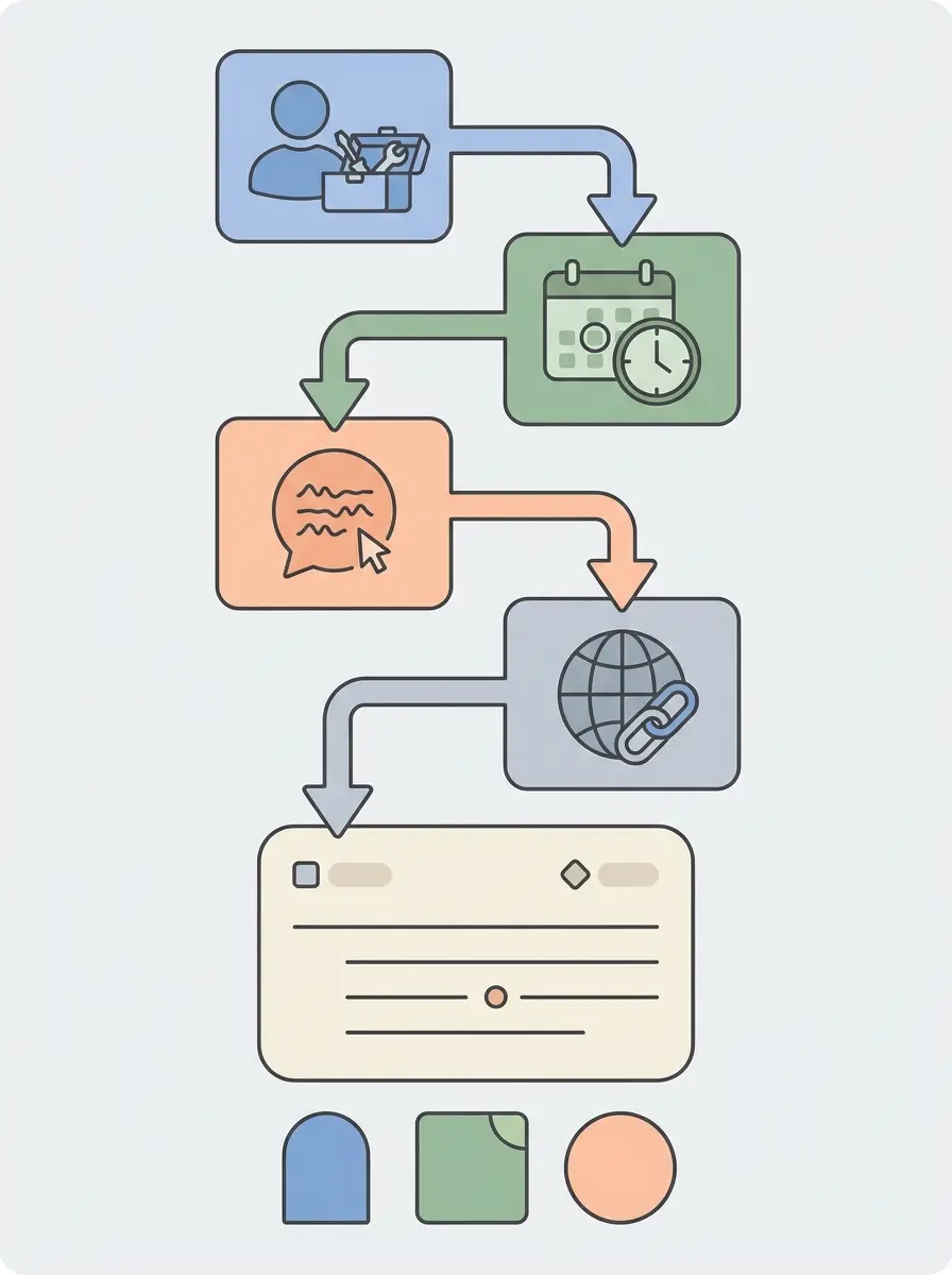 Diagrama paso a paso para citar IA en tesis: quién, cuándo, qué, dónde (APA, MLA, IEEE)