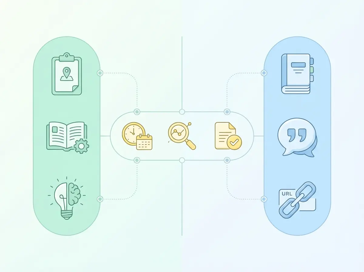 Infografía educativa: diferencia entre declarar y citar el uso de IA en una tesis