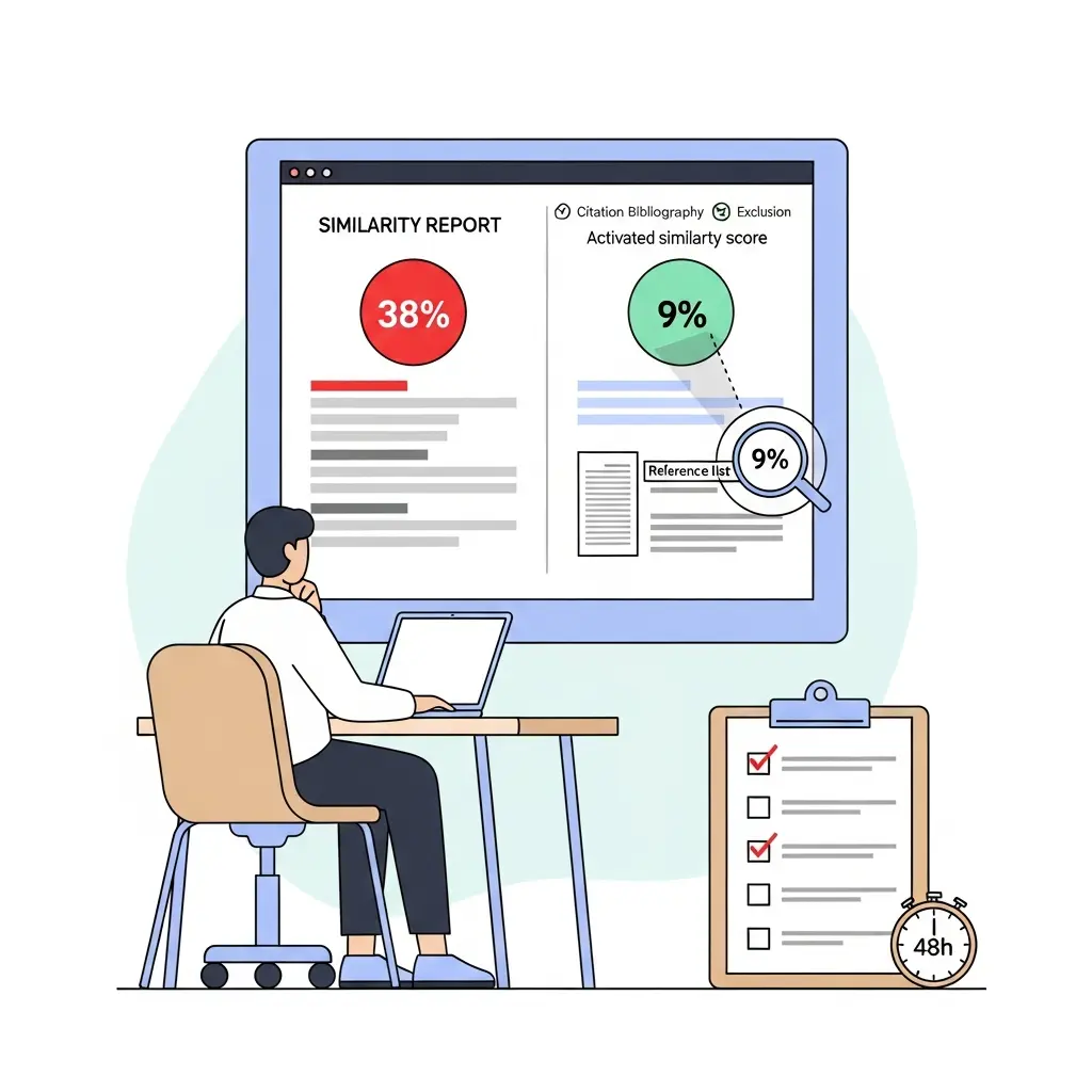Turnitin Falsos Positivos en Tesis: Solución 48h (2025)