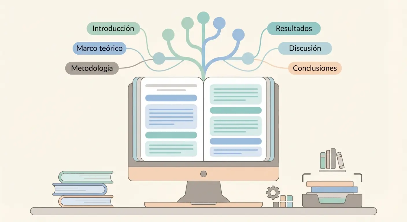 Estructura e índice de un TFG en la Universidad Complutense de Madrid: plantilla y mapa de contenido