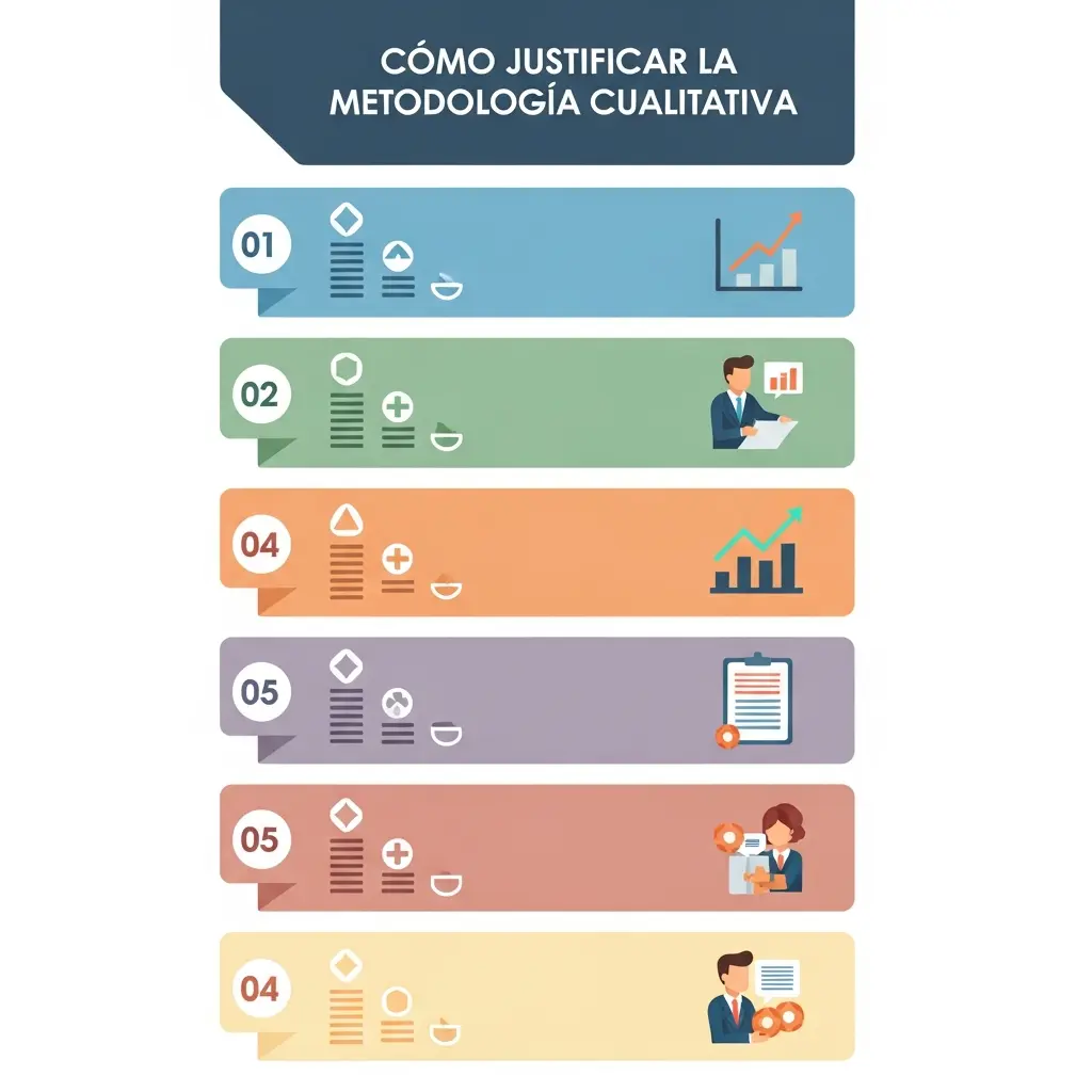 Infografía paso a paso para justificar metodología cualitativa en TFG de Ciencias Sociales - cómo elegir paradigma, método, técnica y análisis