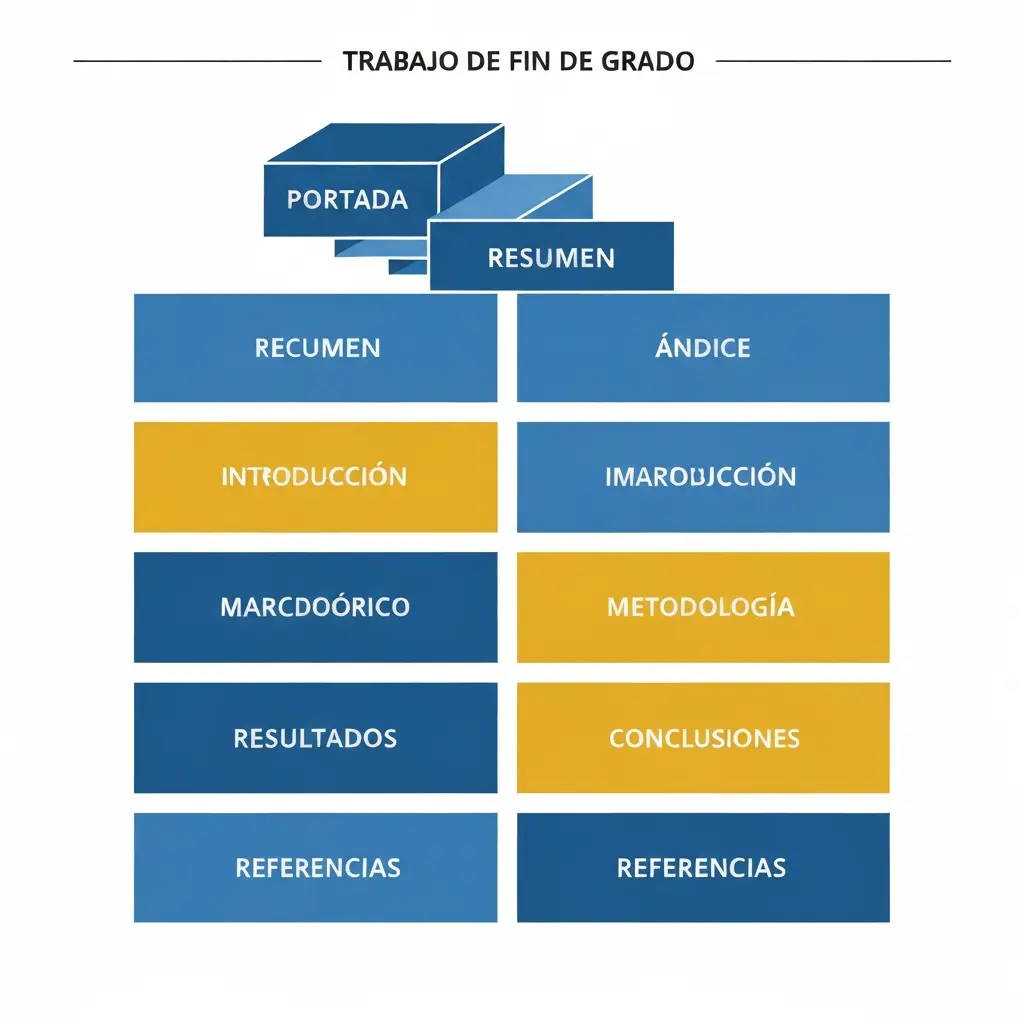 Estructura TFG 2026: Plantilla Detallada Capítulo a Capítulo