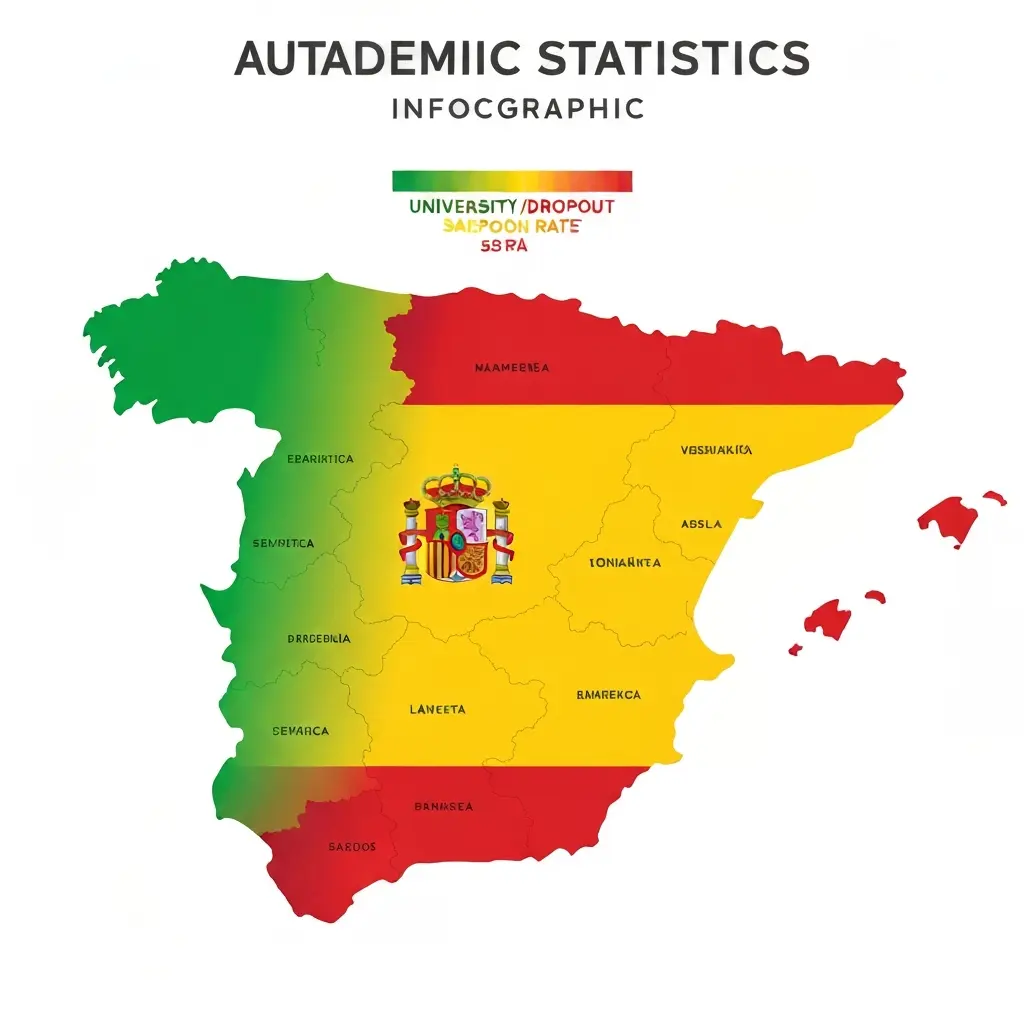 Abandono Universitario en España 2026: Mapa por Comunidades Autónomas (Datos INE)