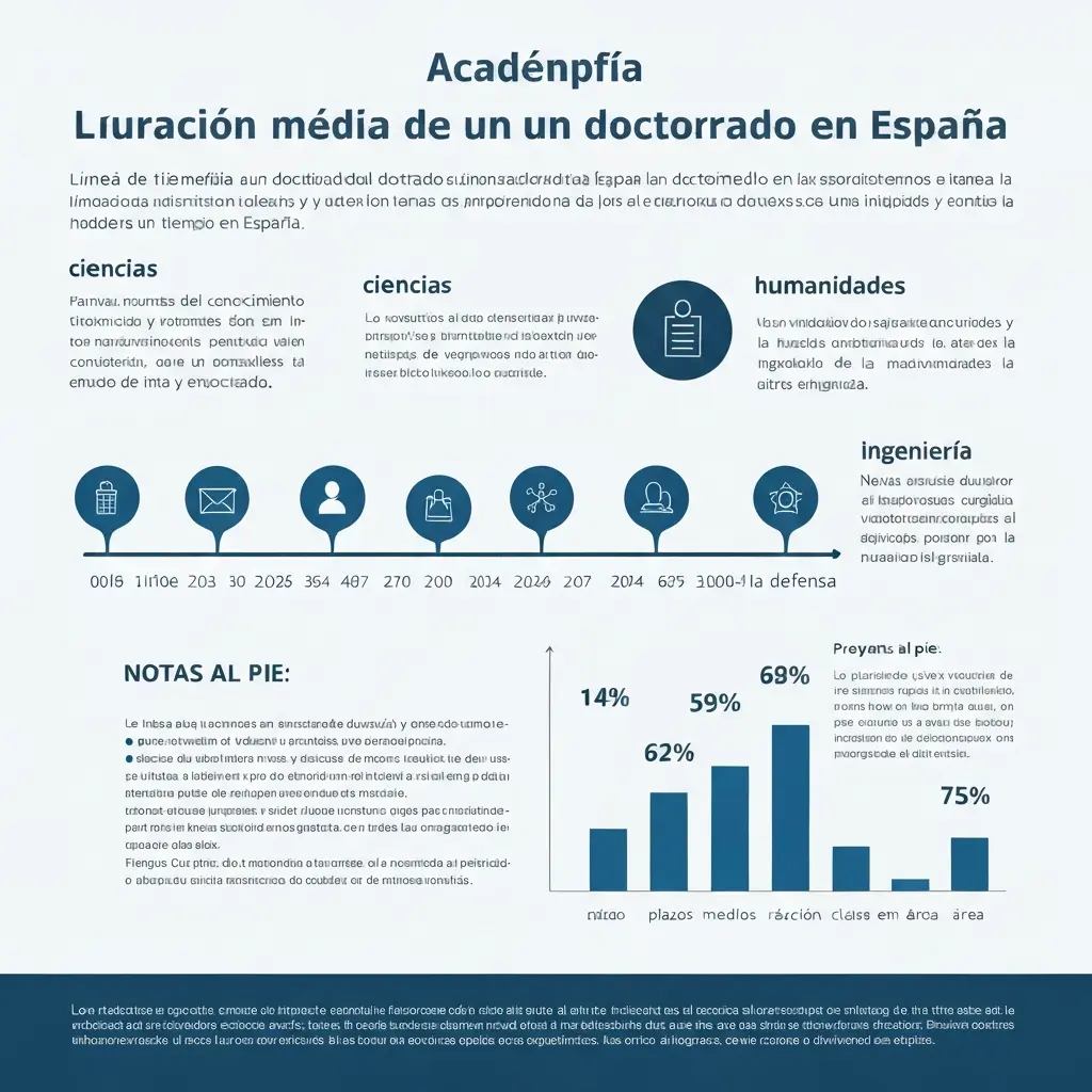Duración media de una tesis doctoral en España 2026: datos por rama y modalidad