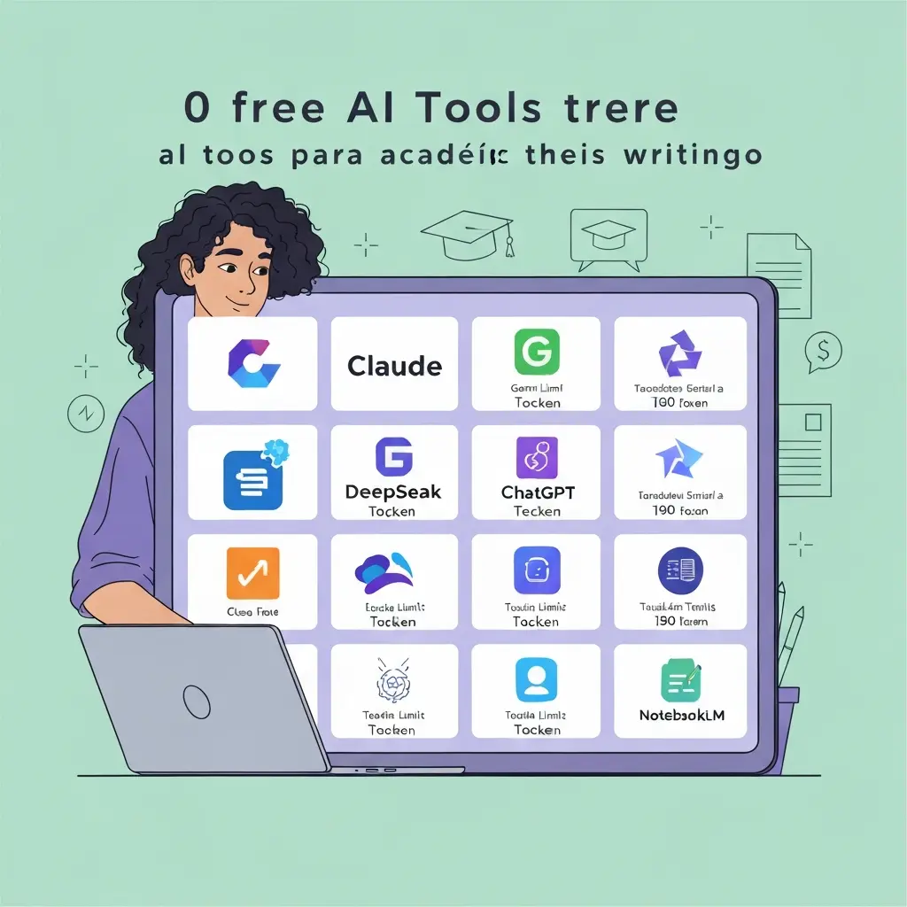 IA Gratuita para Tesis 2026: 10 Herramientas con Límites de Tokens Reales Medidos