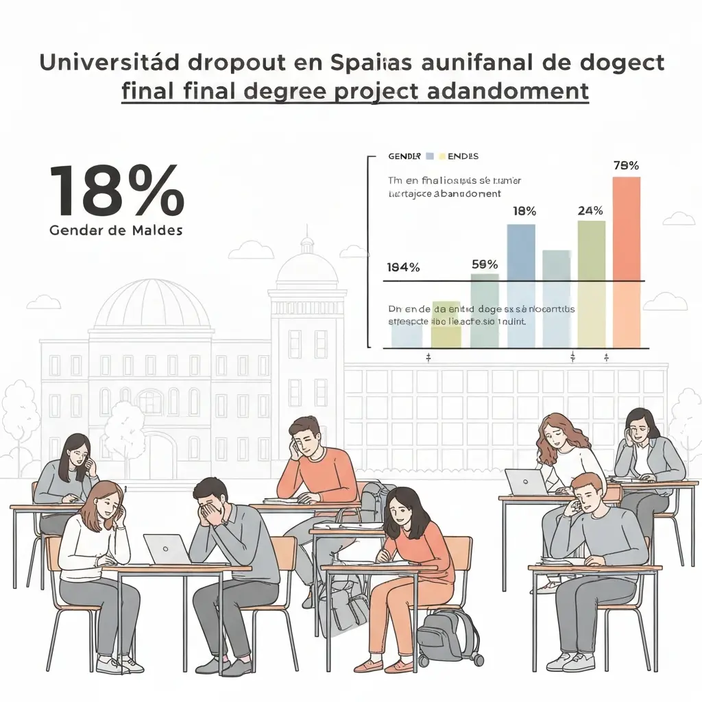 Abandono Universitario y TFG: Por Qué el 18% No Llega a Defenderlo (Datos INE 2026)