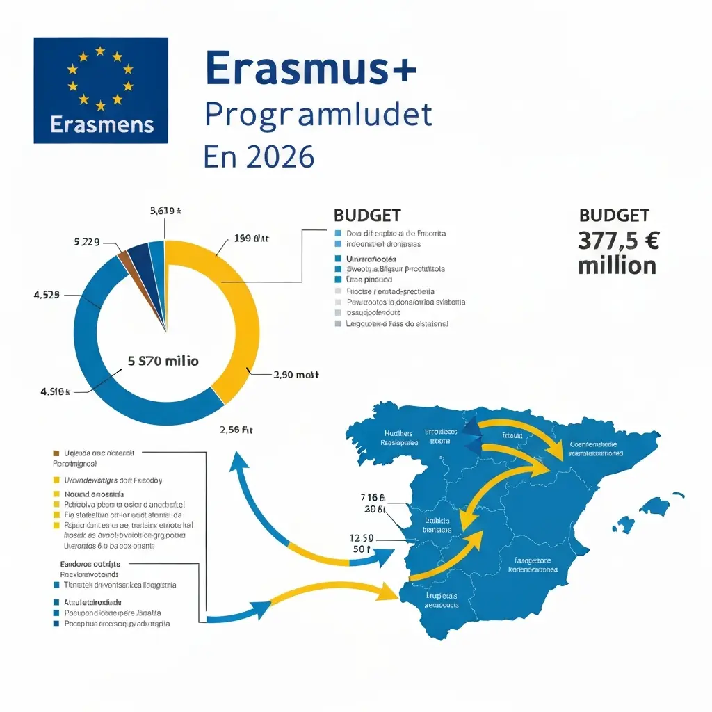 Presupuesto Erasmus+ España 2026: Datos SEPIE y Financiación por Sector