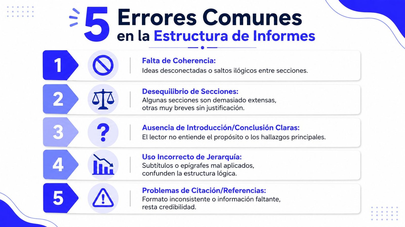 Los 5 errores que delatan una estructura deficiente