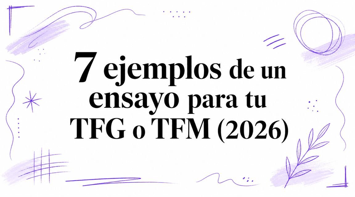 7 ejemplos de un ensayo para tu TFG o TFM (2026)