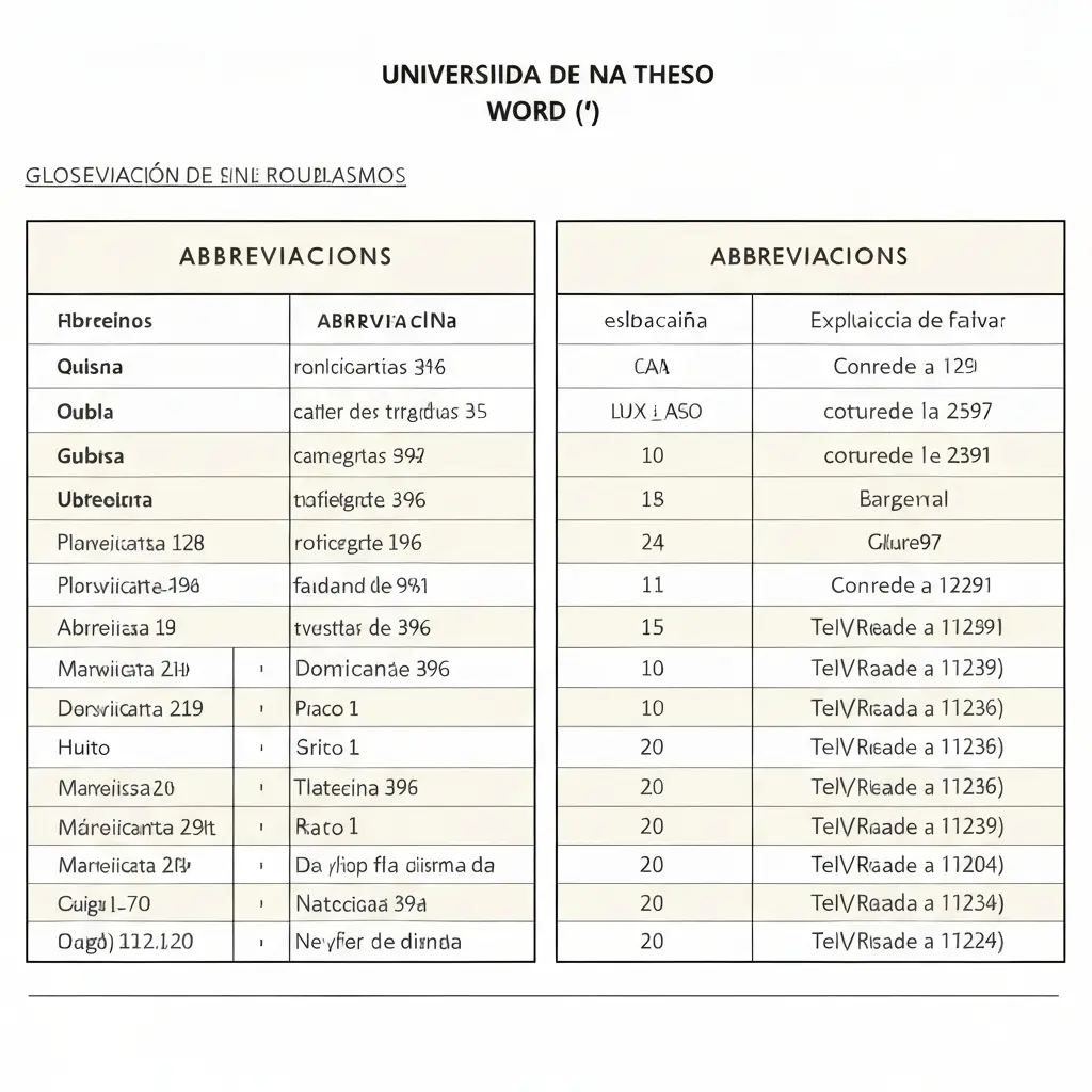 Cómo crear una lista de abreviaturas y un glosario en TFG (Word + APA 7 + ejemplo)