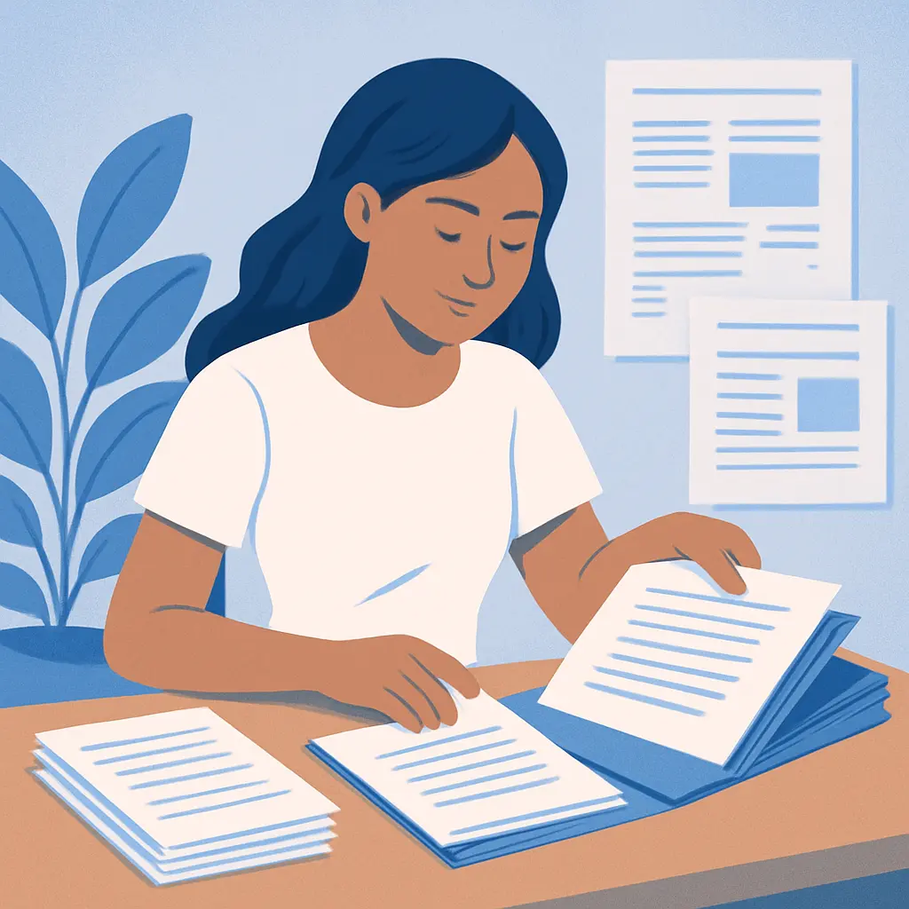 Ilustración de una tesis de Trabajo Social en LATAM con sistematización de la práctica